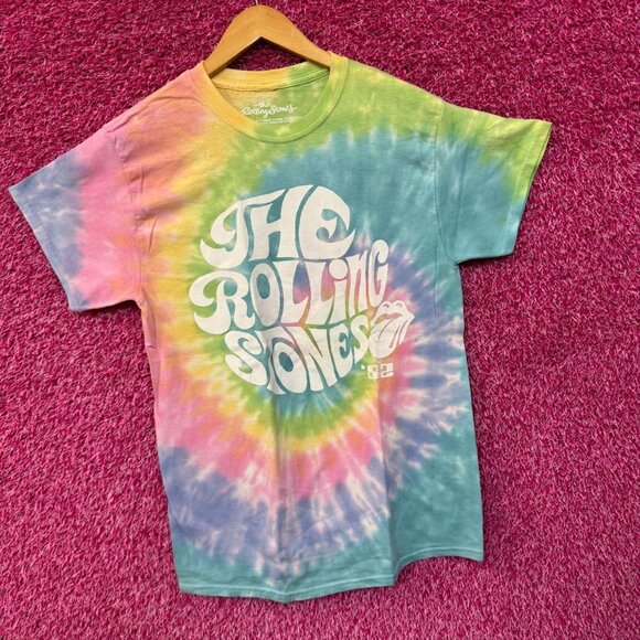The Rolling Stones Hot Lips 1982 Concert Rock Band Tie Dye M - Picture 3 of 4